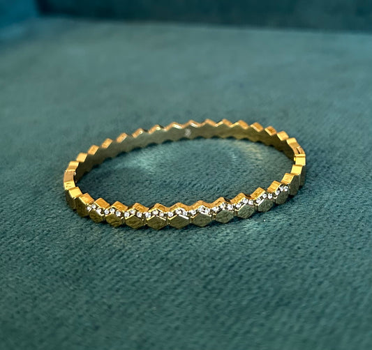 Baby sized honeycomb bangle