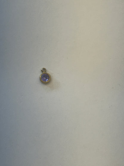 Purple stone charm