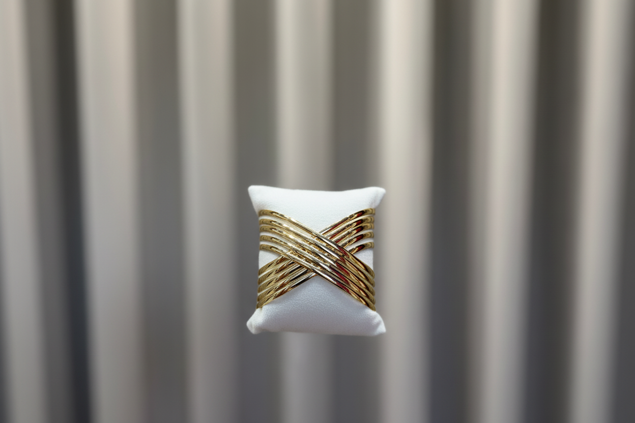 X cuff bangle