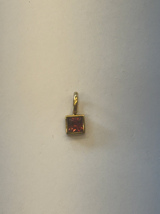 Red stone charm