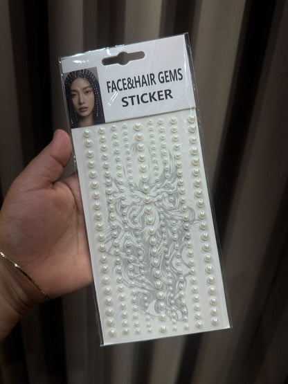 Face, Hair & Body Gem Stickers