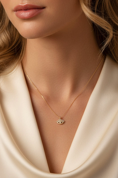 Evil eye necklace