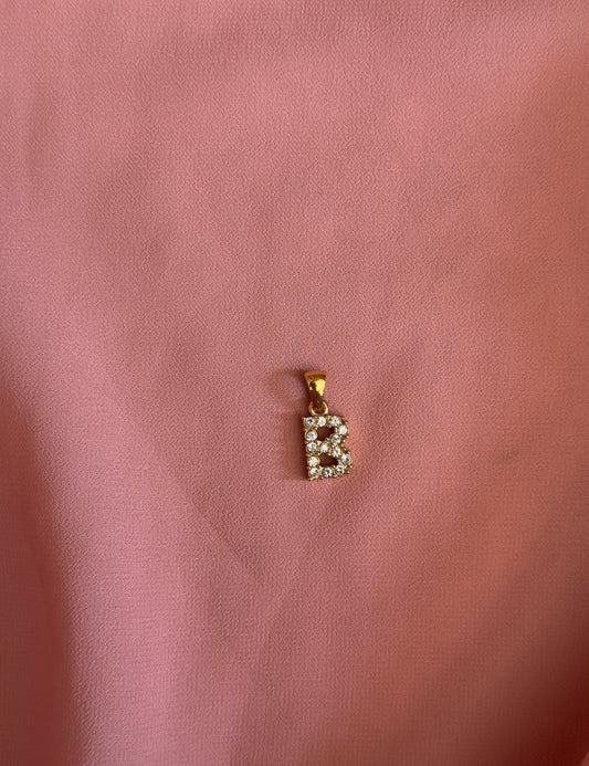 B letter pendant