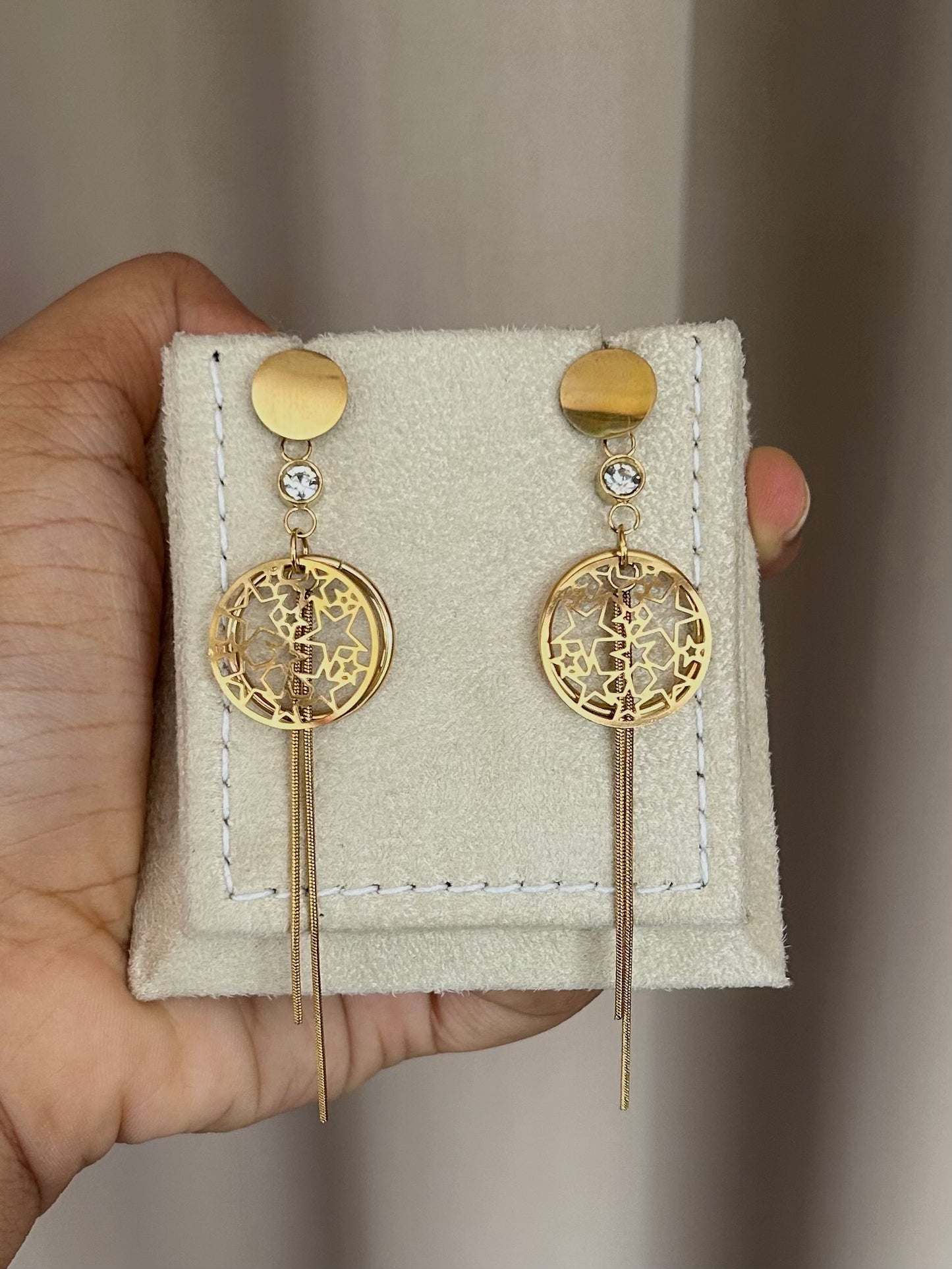 Crystal Tassel Earrings