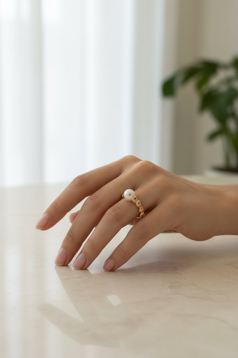 Rose gold ring