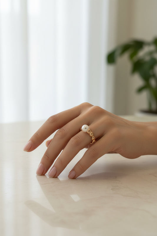 Rose gold ring