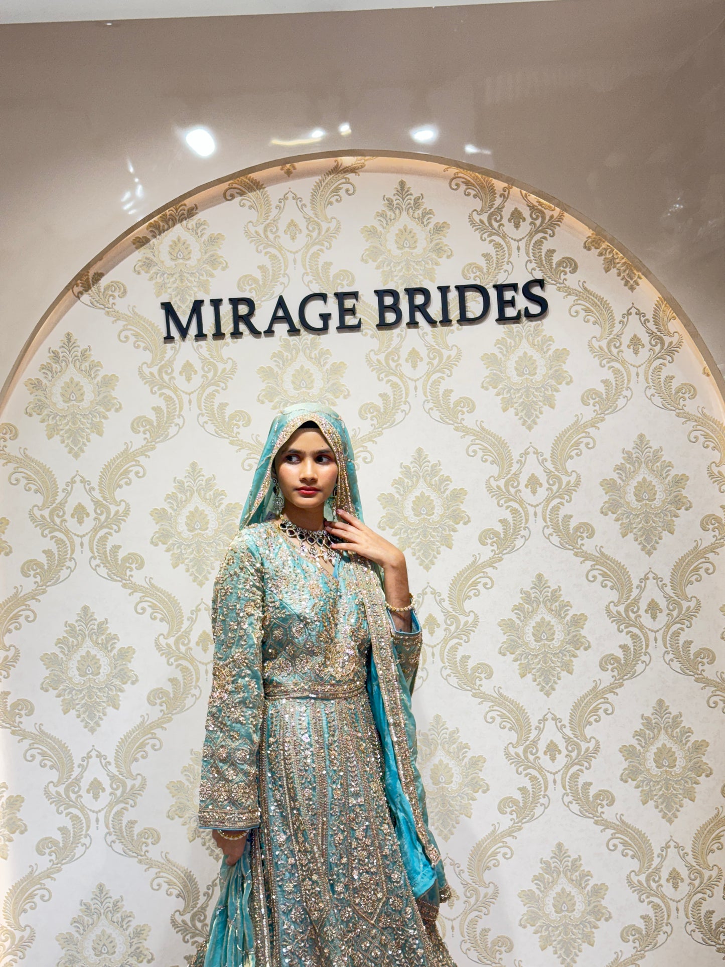 Noor e Feroza Designer Hand Crafted Gown