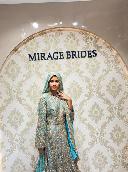 Noor e Feroza Designer Hand Crafted Gown