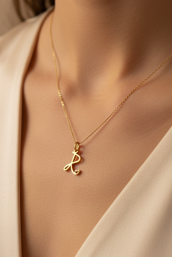 R letter charm