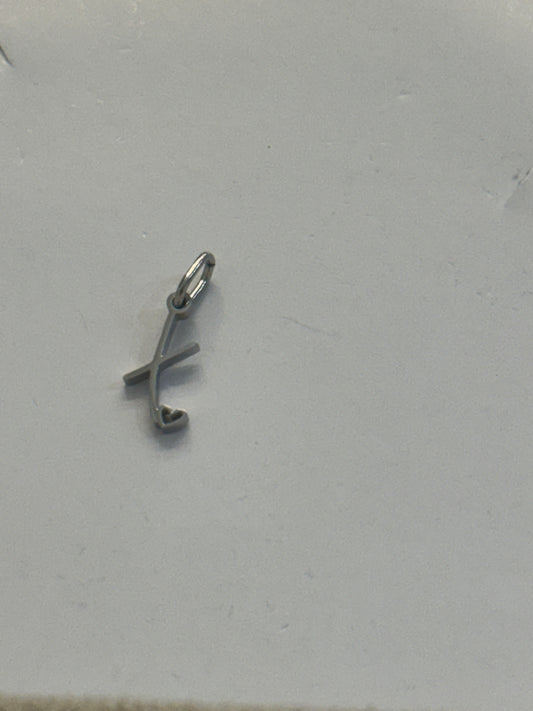 X letter charm
