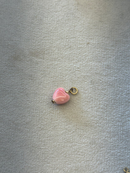 Pink heart charm