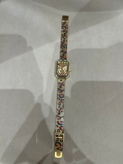 Animal print watch