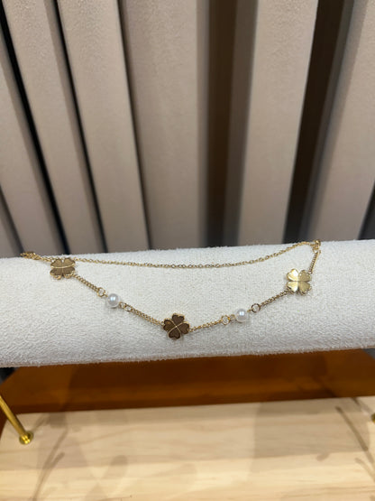Double layer bracelet