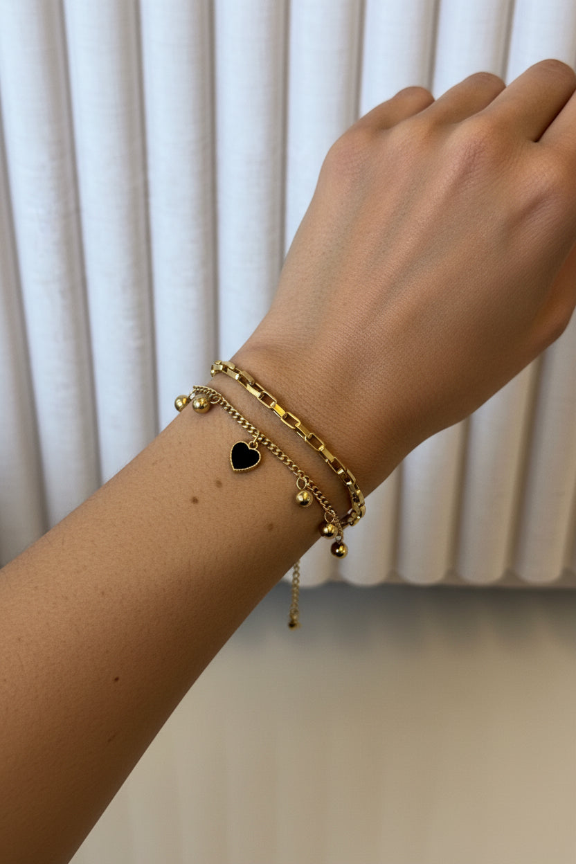 Double layer reversible bracelet