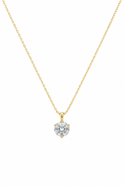 White stone necklace