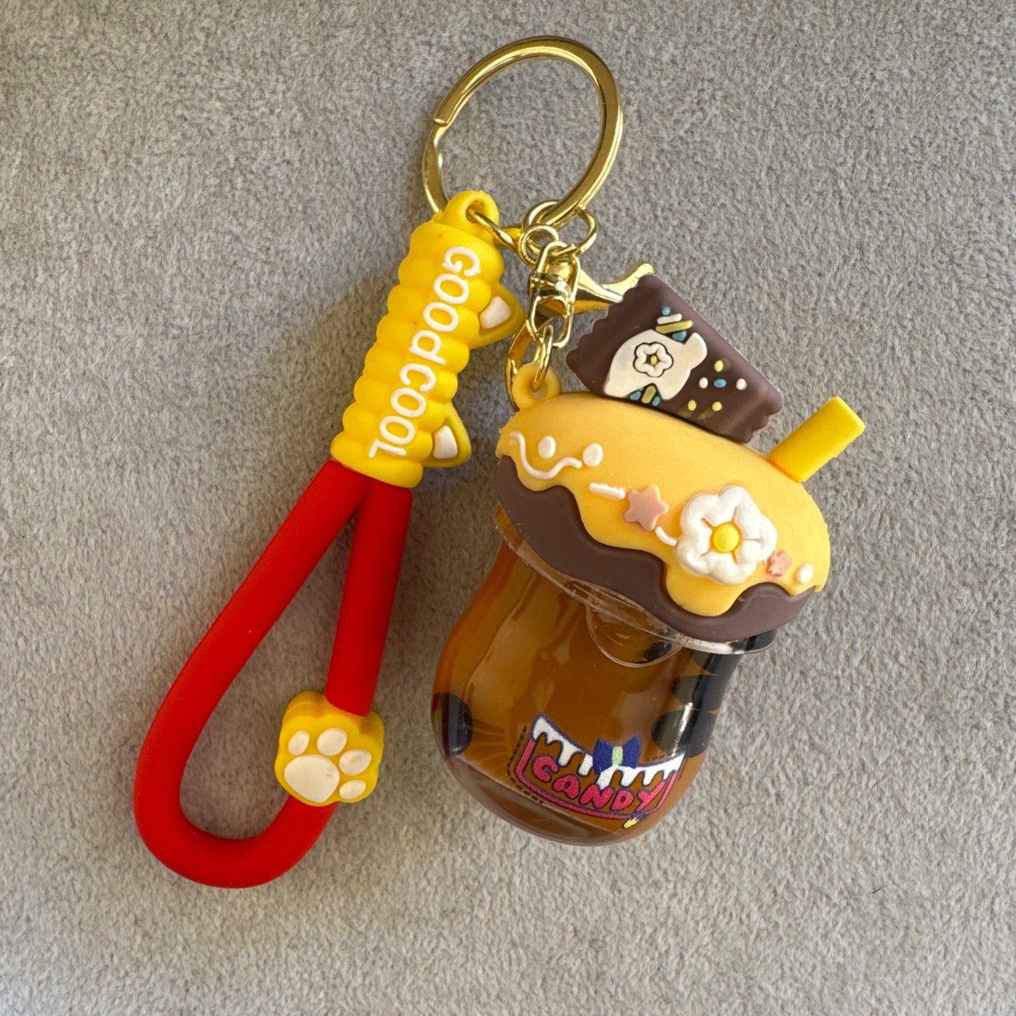 Boba tea keychain bagcharms