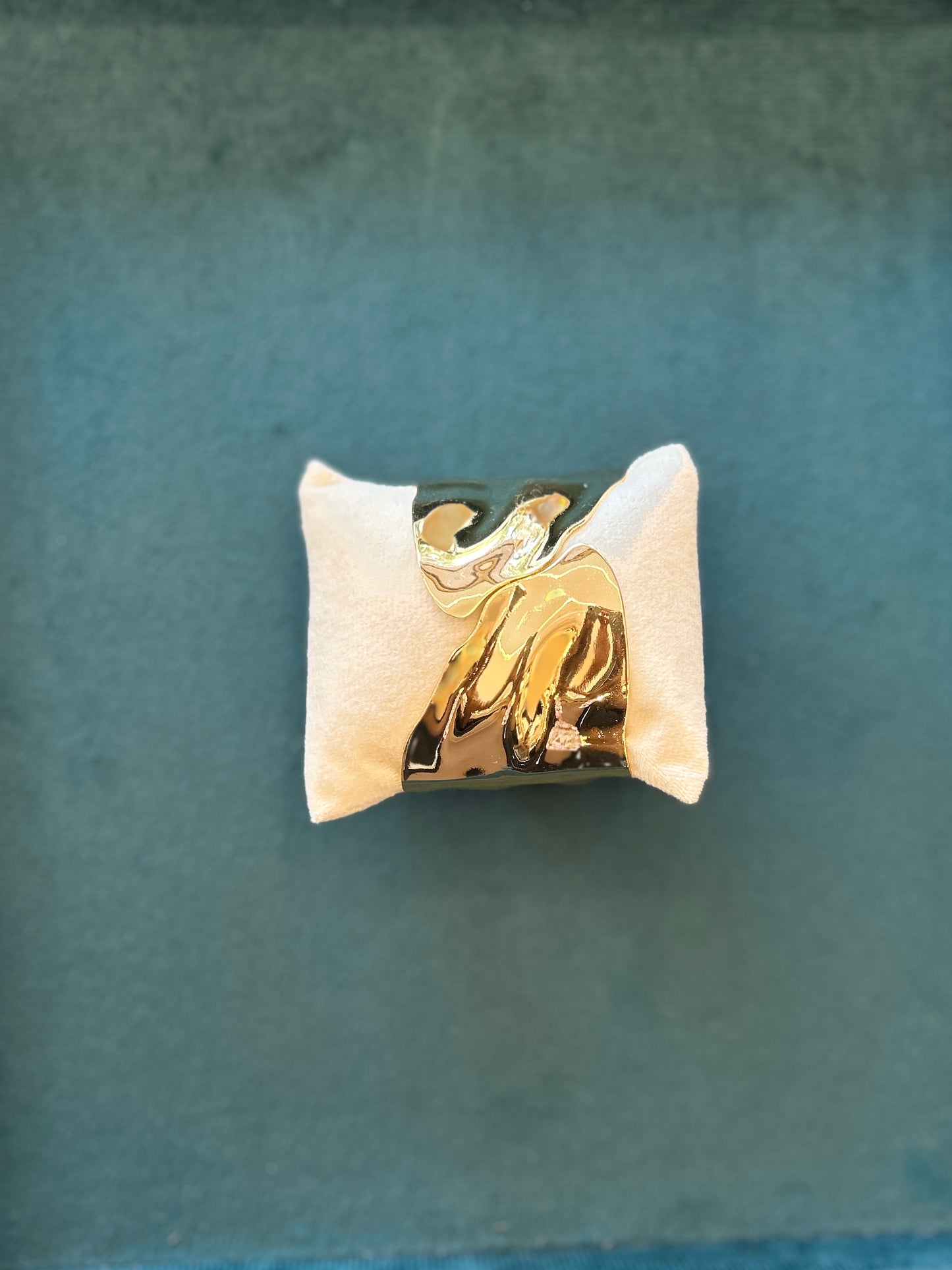 Golden cuff bangle