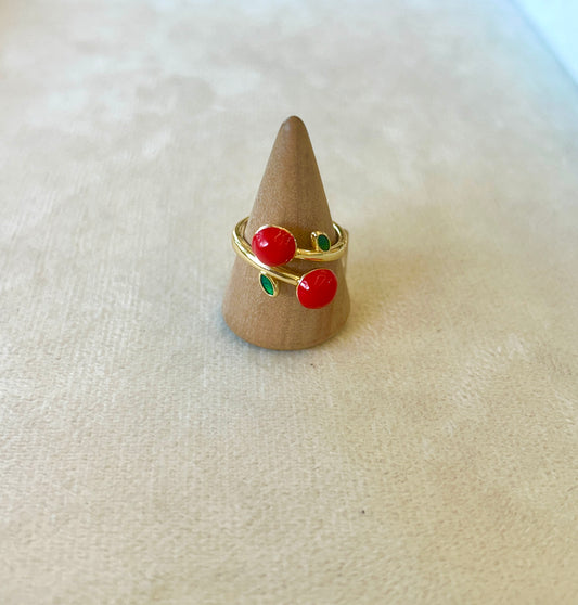 Adjustable Red Gold Ring