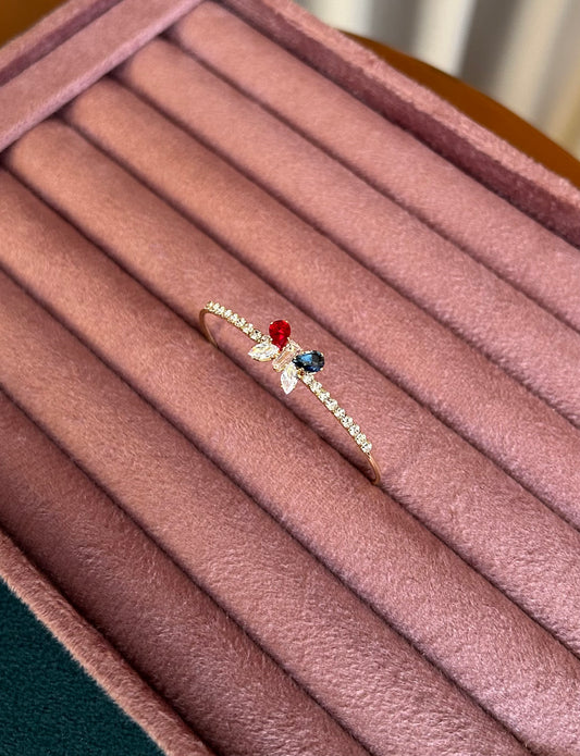 Baby size butterfly bangle