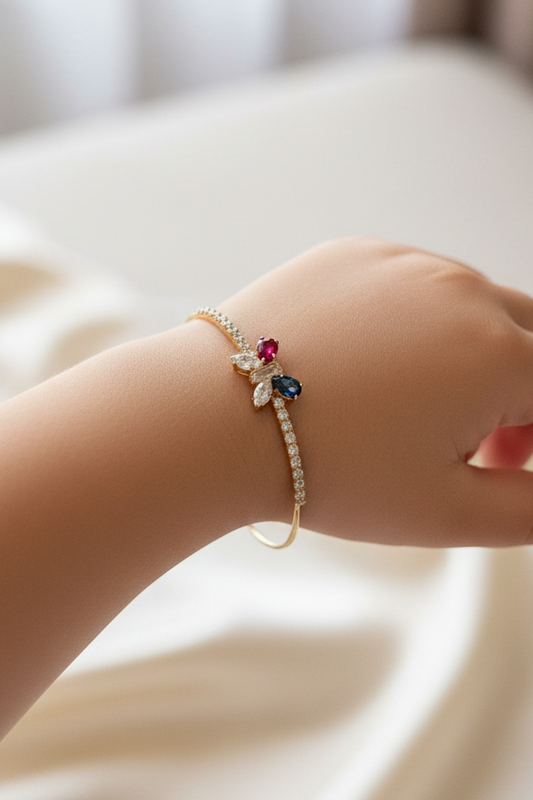 Baby size butterfly bangle