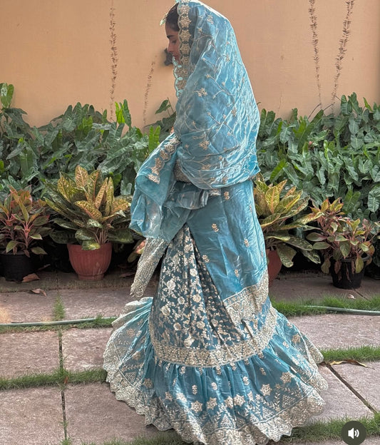 Pakistani dress blue