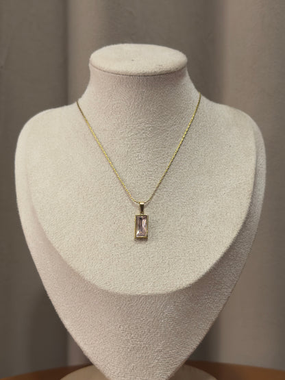Pink stone Necklace