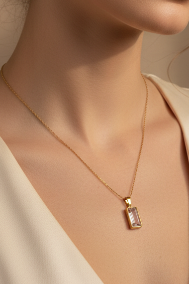 Pink stone Necklace