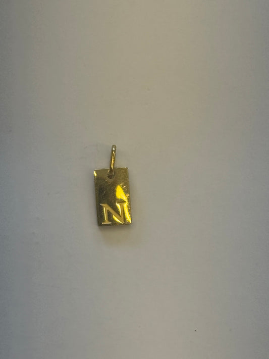 N letter charm