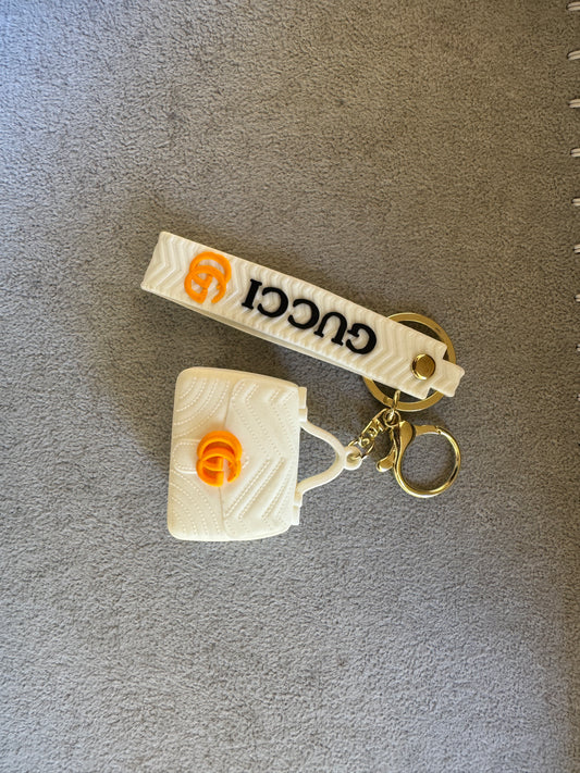 3D Designer Bag Keychain - Trendy Silicone Bag Charm