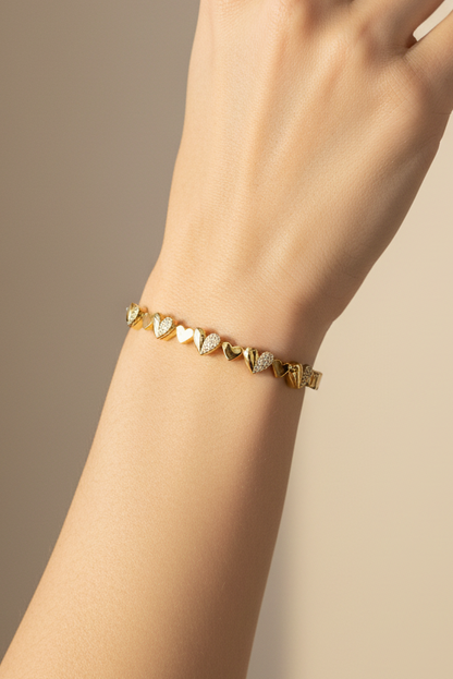 Baby sized heart bangle