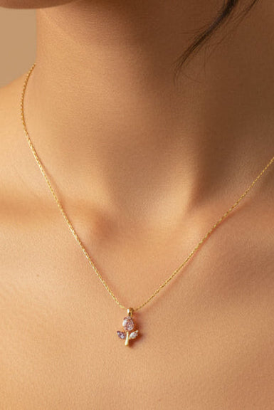 Multicolour tulip necklaces