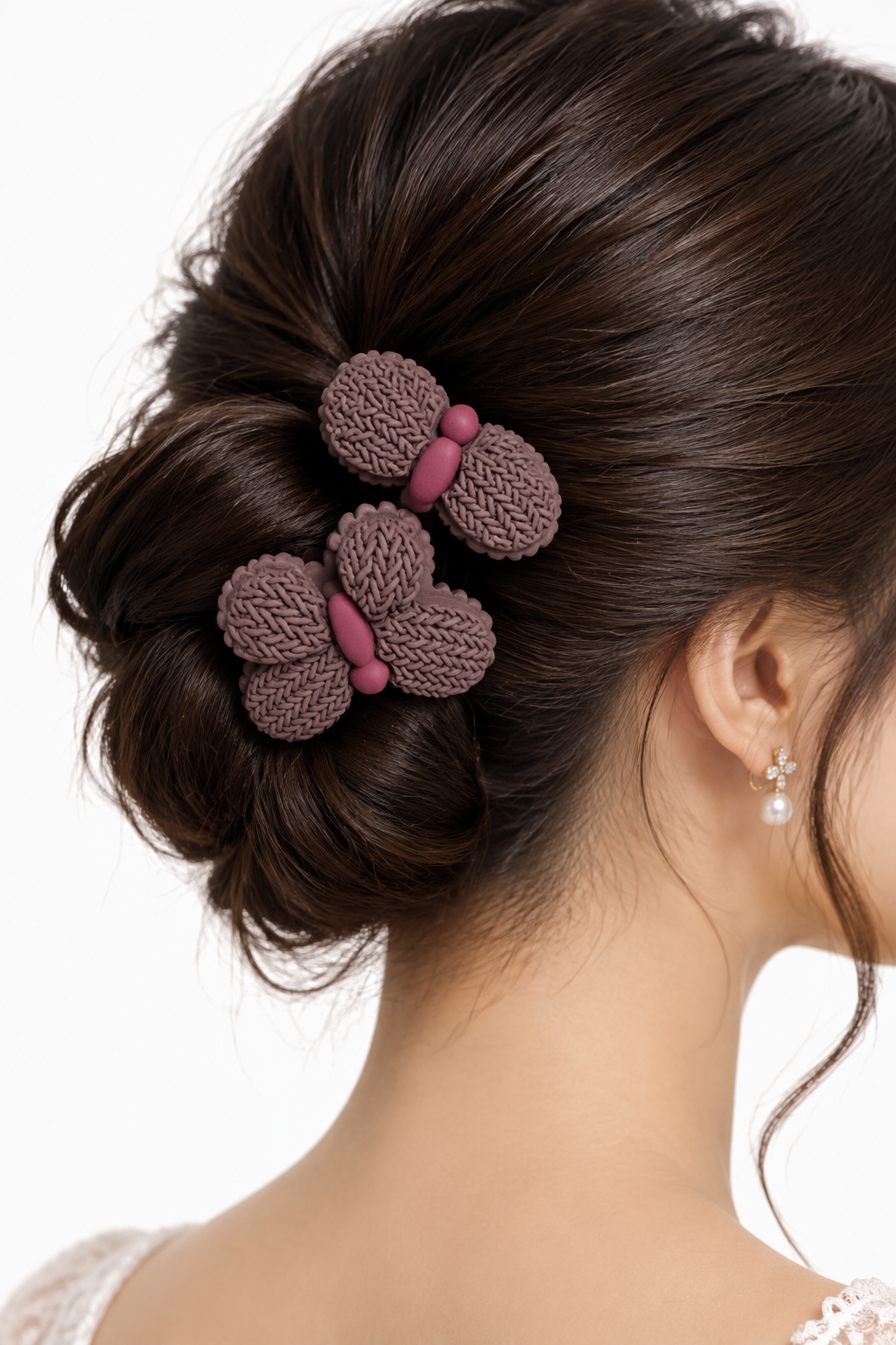 Buttterfly hair bun