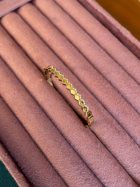 Baby sized honeycomb bangle