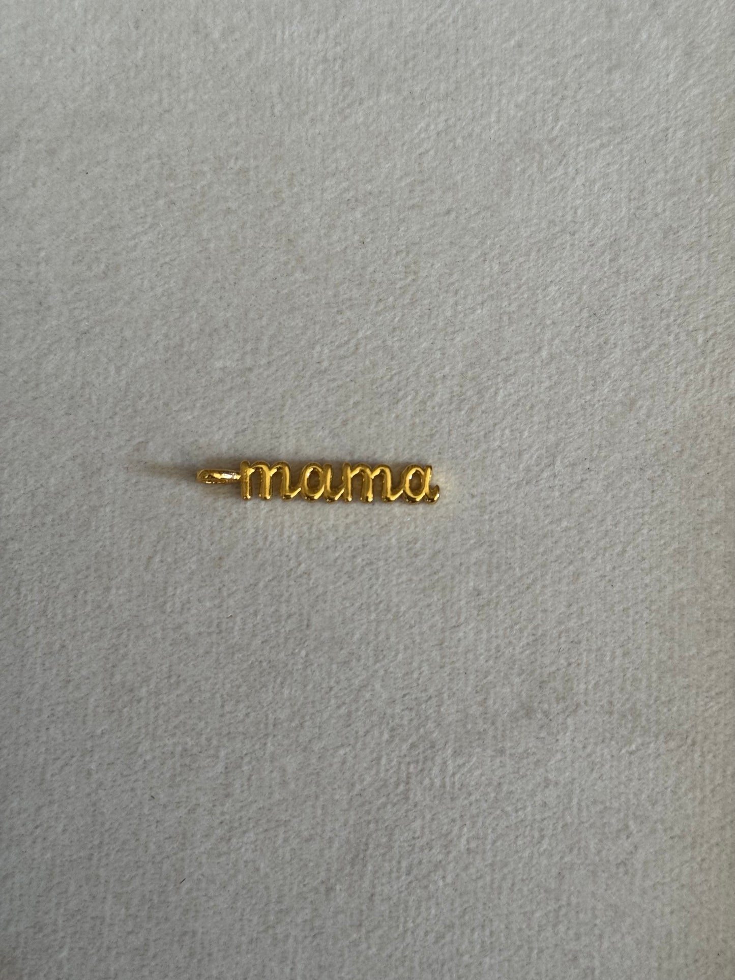 Mama text pendant