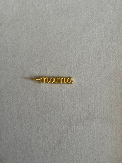 Mama text pendant