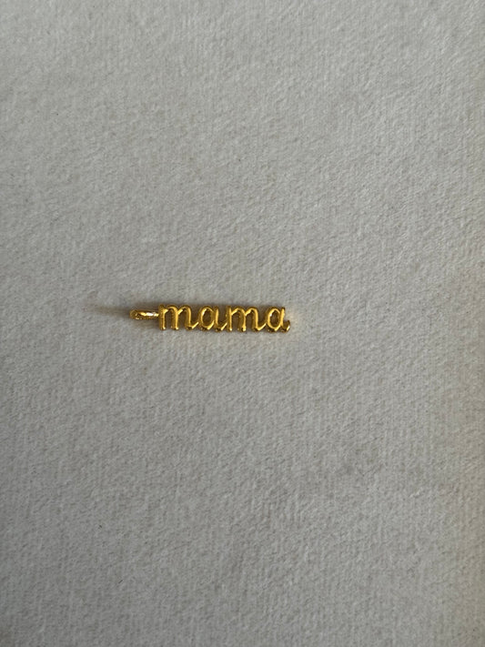 Mama text pendant