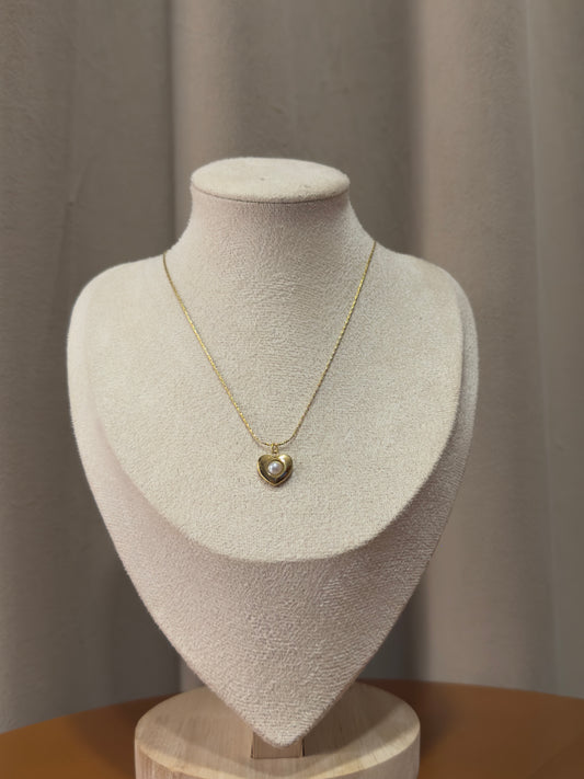 Heart with pearl Necklace