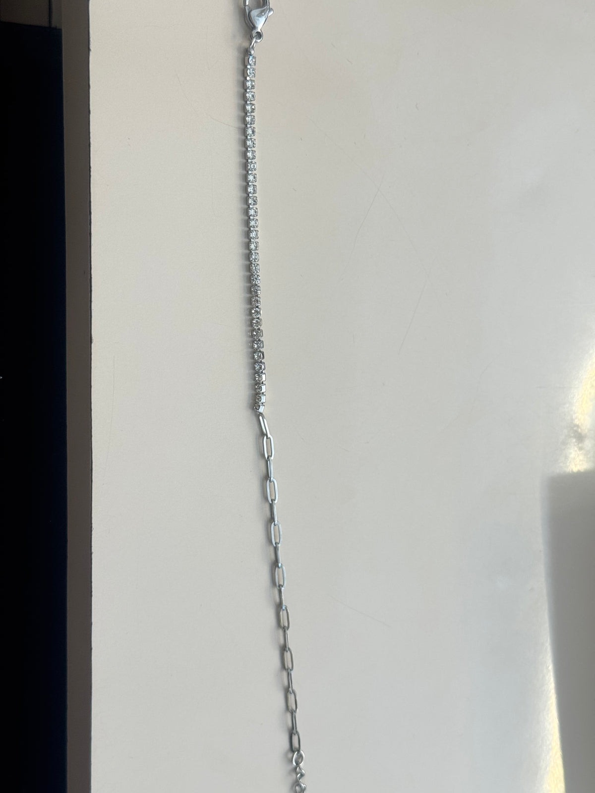 Silver tennis bracelet