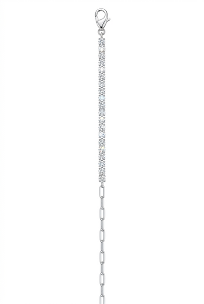 Silver tennis bracelet