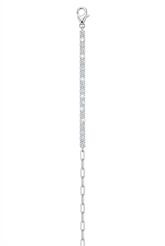 Silver tennis bracelet