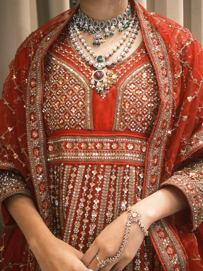 Maroon gown