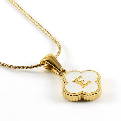 Alphabet clover necklace