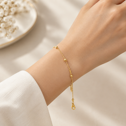 Golden beads bracelet