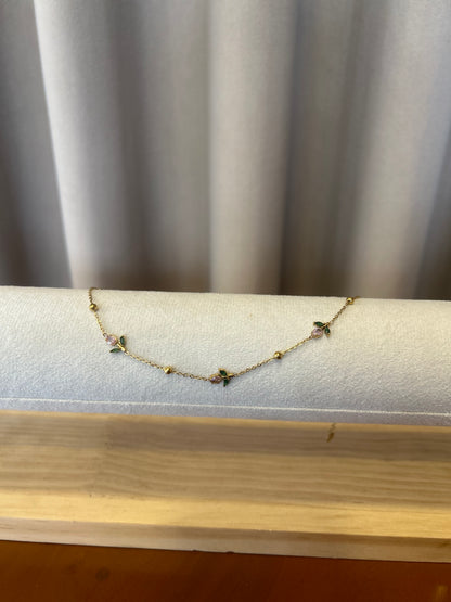 Tulip anklet pair