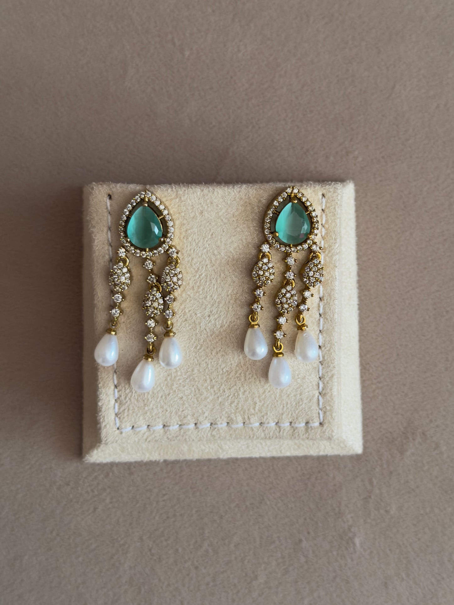 Cascading Crystal Drop AD Dangle Earrings