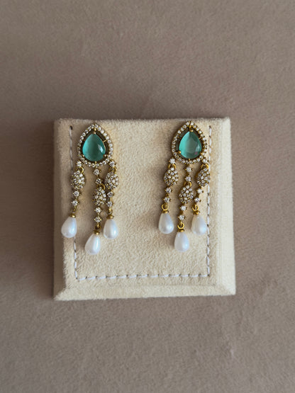 Cascading Crystal Drop AD Dangle Earrings