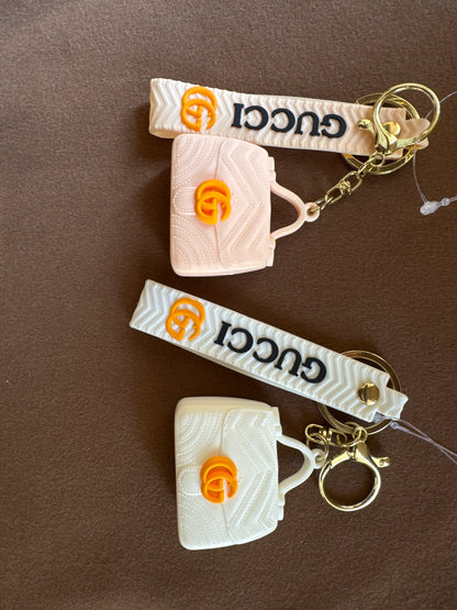 3D Designer Bag Keychain - Trendy Silicone Bag Charm