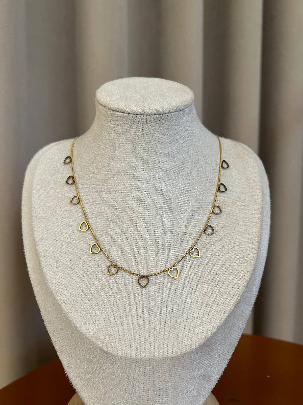 Heart charm necklace
