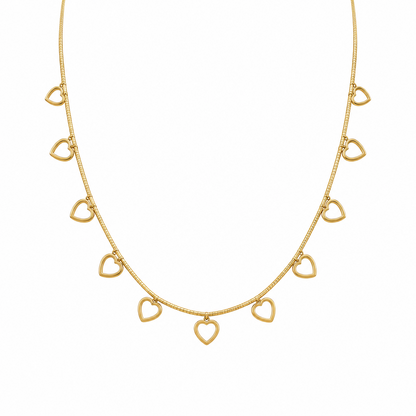 Heart charm necklace