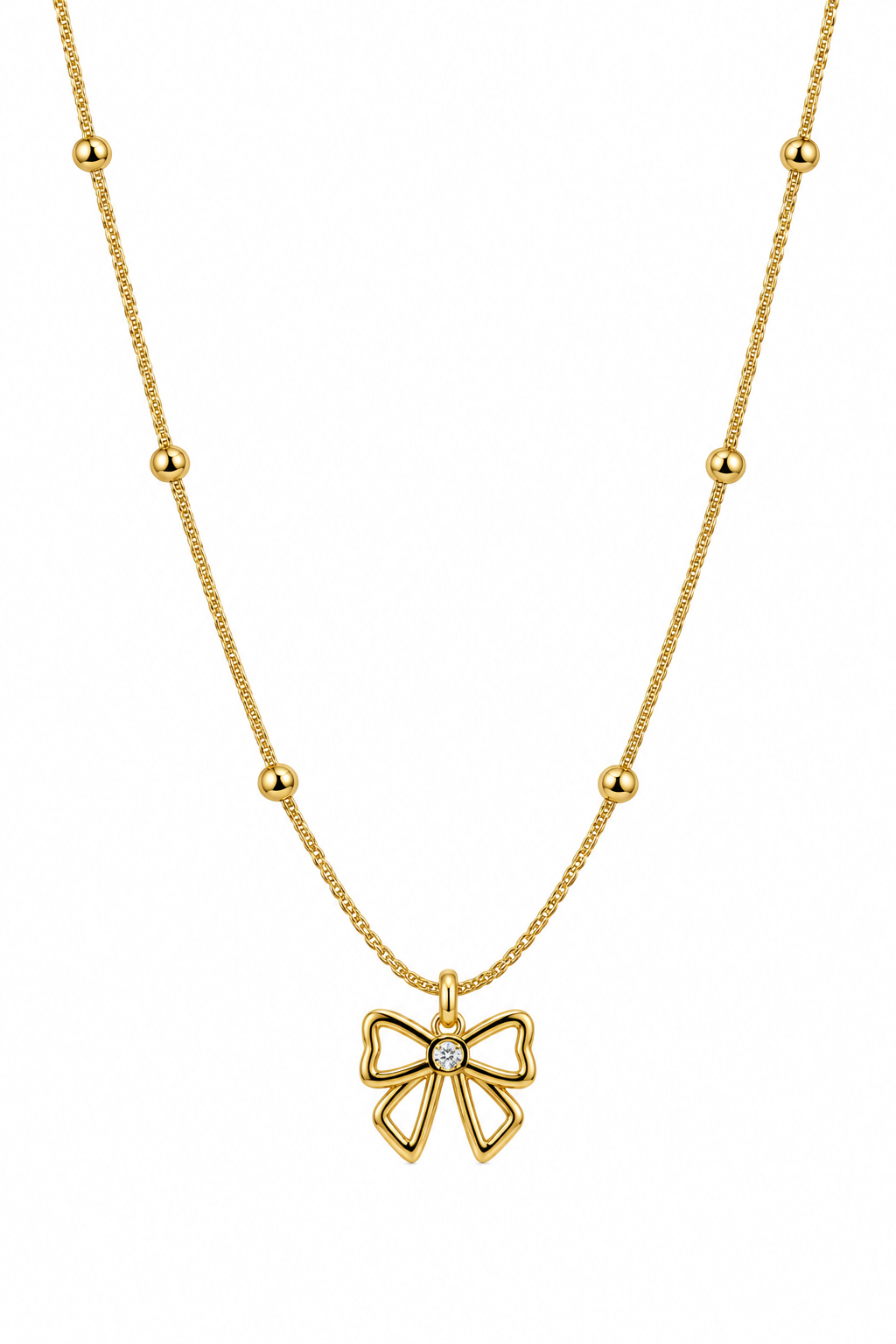 Bow necklace